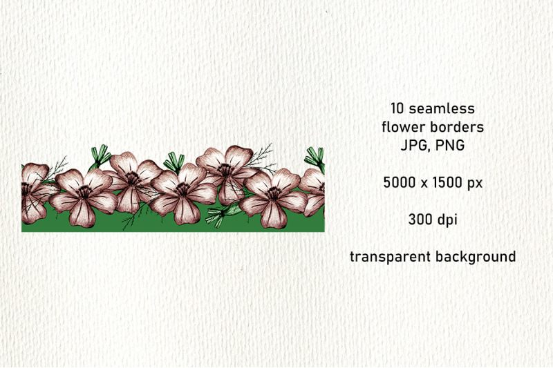 10-marigold-flower-seamless-borders-png