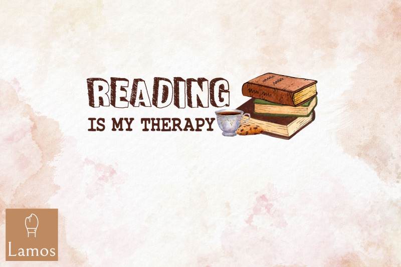 reading-is-my-therapy-book-lover-png