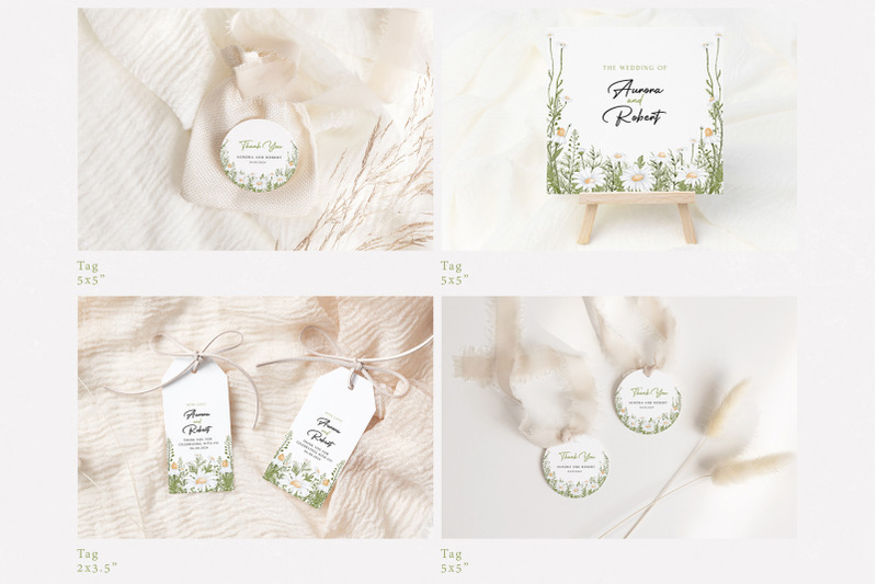 wildflower-wedding-invitation-template-canva-daisy-green-leaves