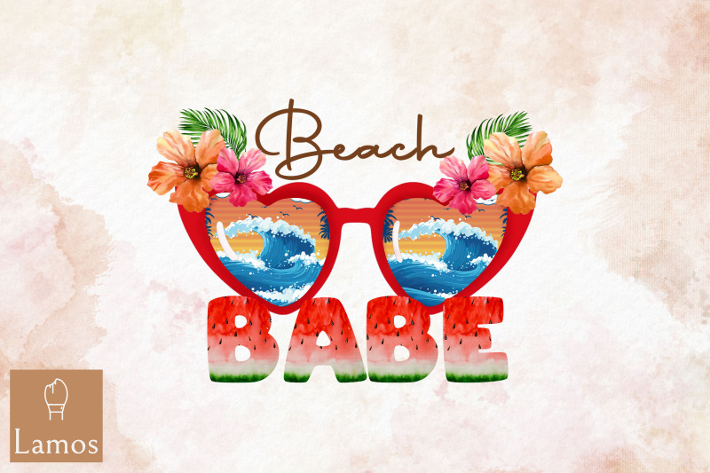 beach-babe-sunglasses-summer-sublimation