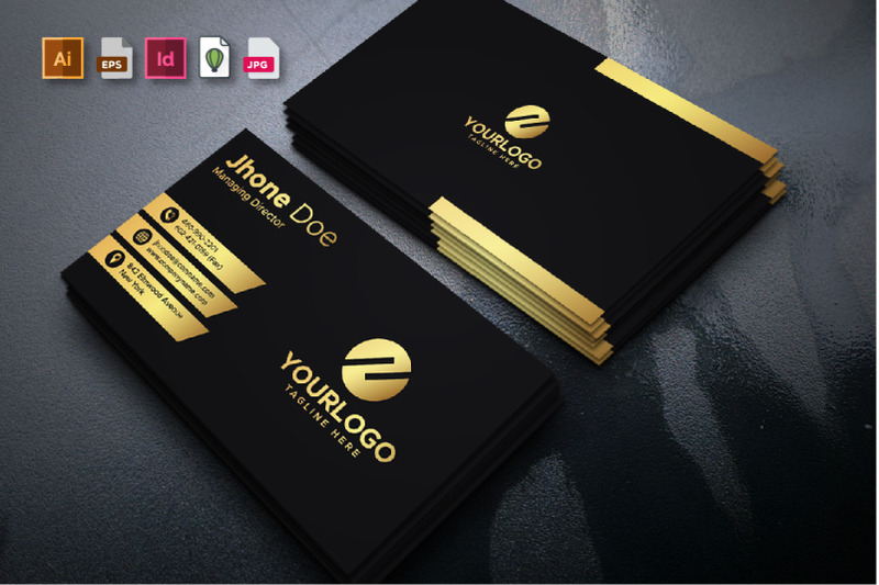 golden-black-creative-business-card