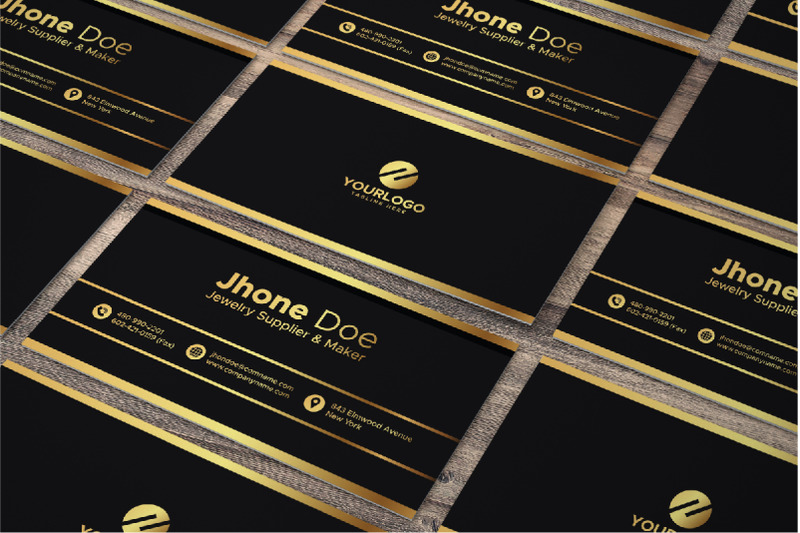 creative-golden-black-business-card