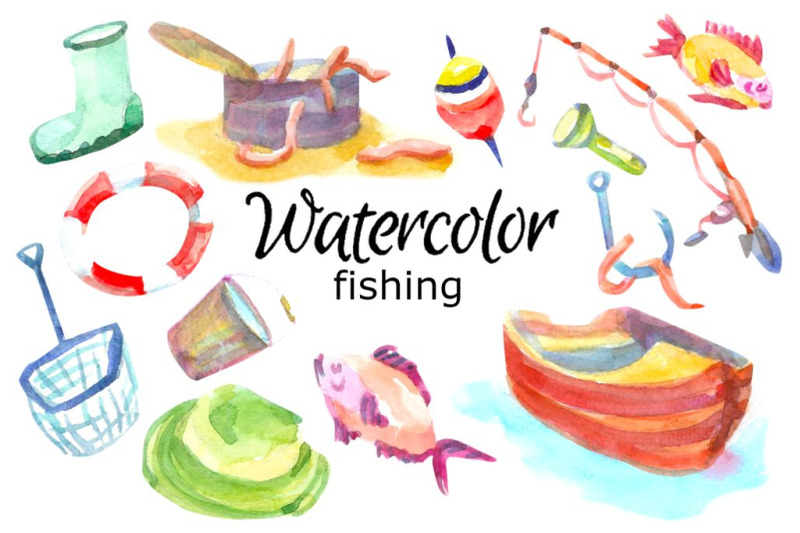 fishing-watercolor-clip-art