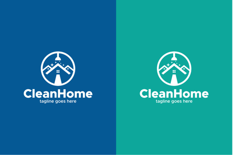 home-cleaning-logo-template