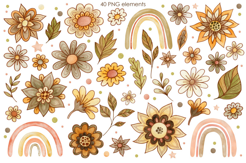 watercolor-retro-flowers-clipart