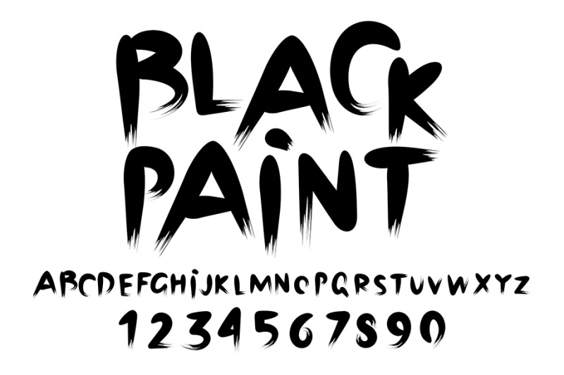 black-paint-font