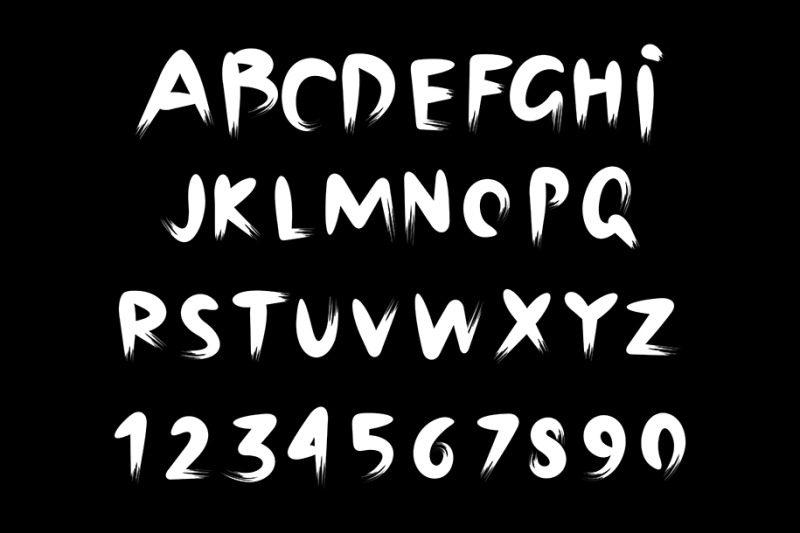 black-paint-font
