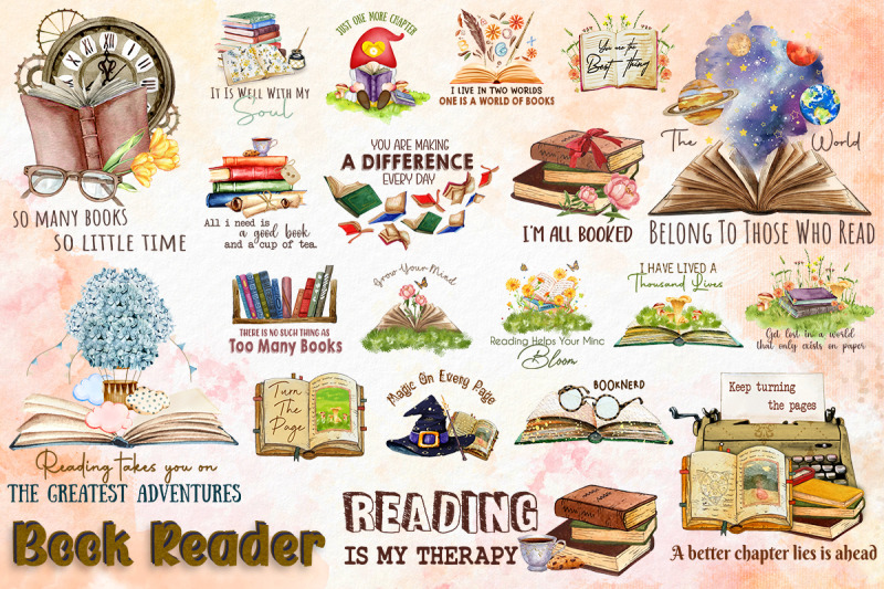 best-book-lover-book-reader-png-bundle