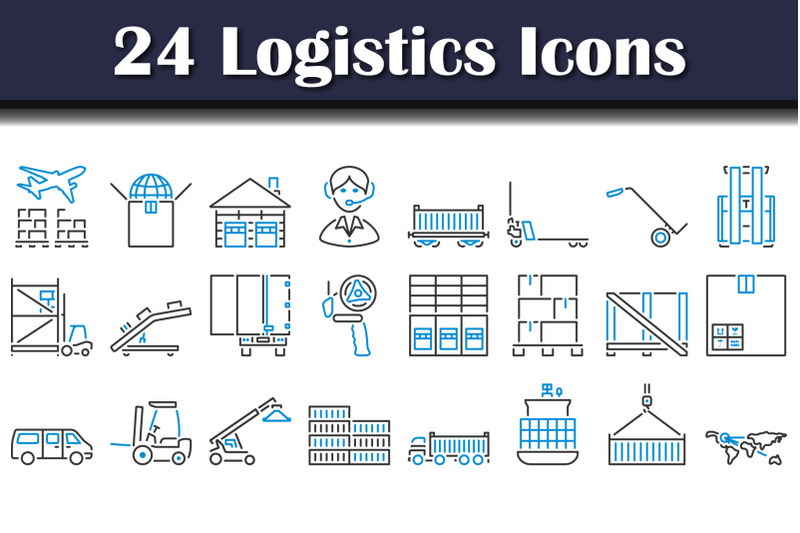 logistics-icon-set