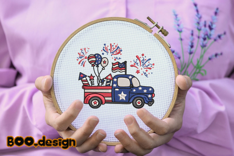 4th-of-july-fireworks-truck-embroidery