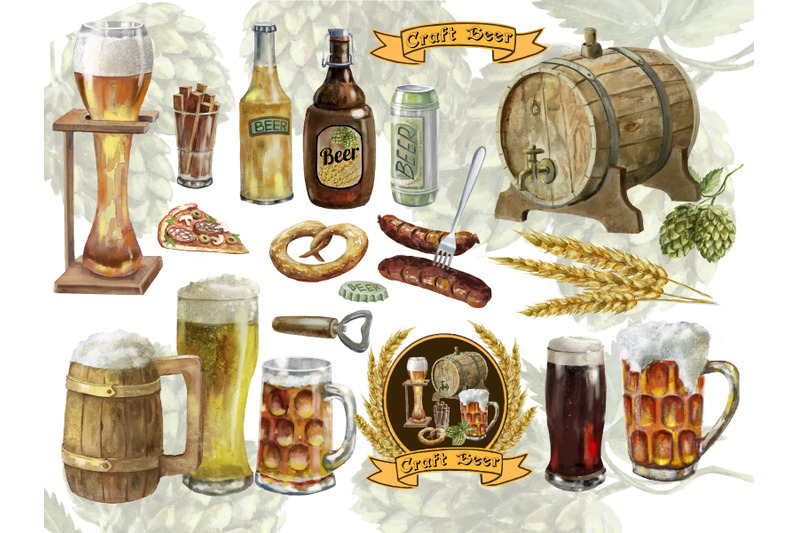 beer-clipart-bottle-glass-drinks-international-beer-day