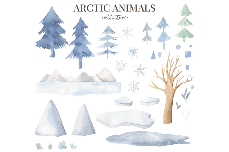 arctic-animals-watercolor-set