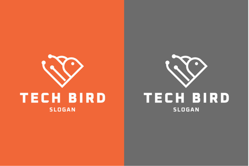 tech-bird-minimalist-logo