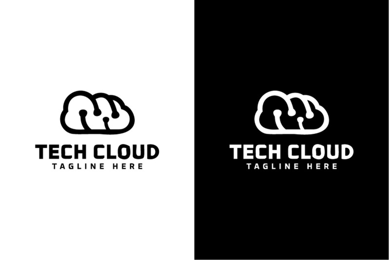 tech-cloud-minimalist-logo