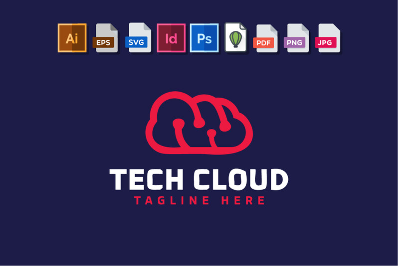 tech-cloud-minimalist-logo