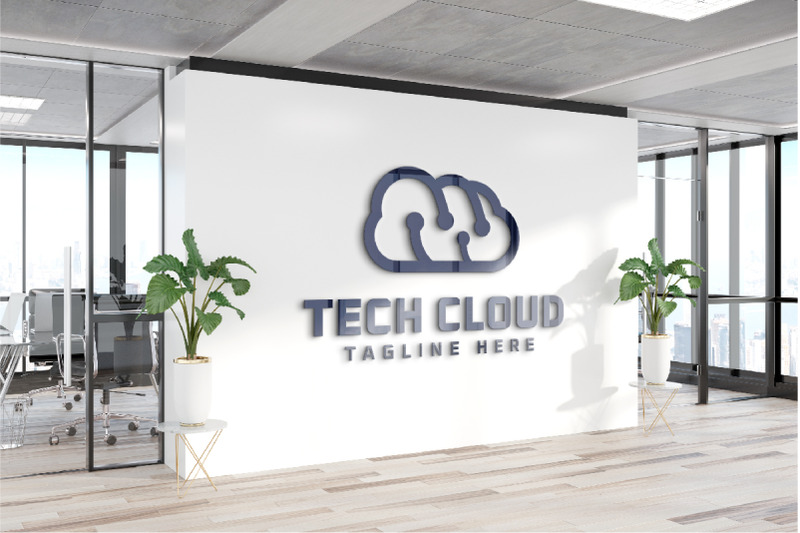 tech-cloud-minimalist-logo