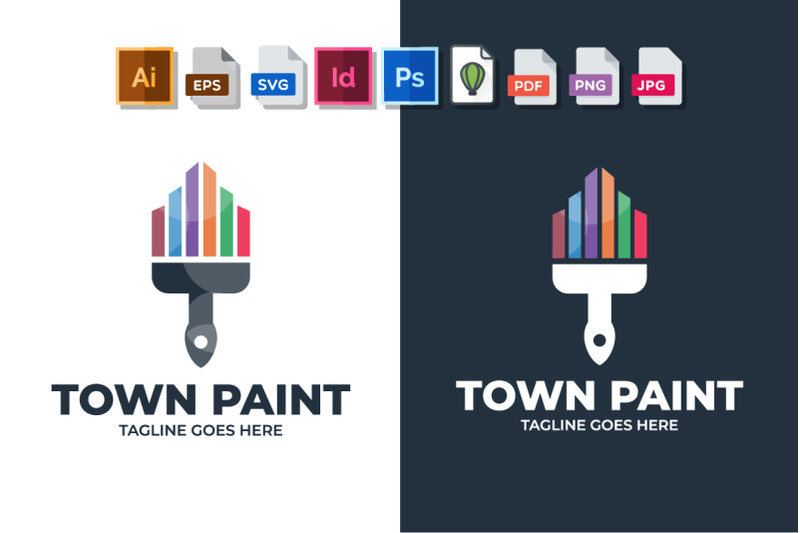 town-paint-logo-template