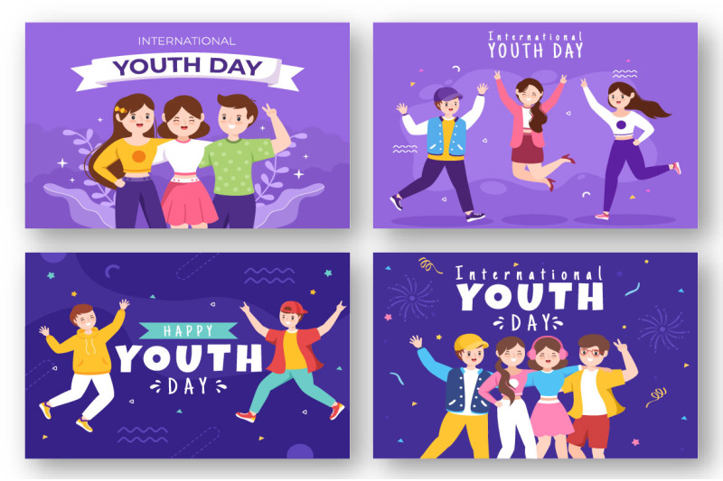 17-happy-international-youth-day-illustration