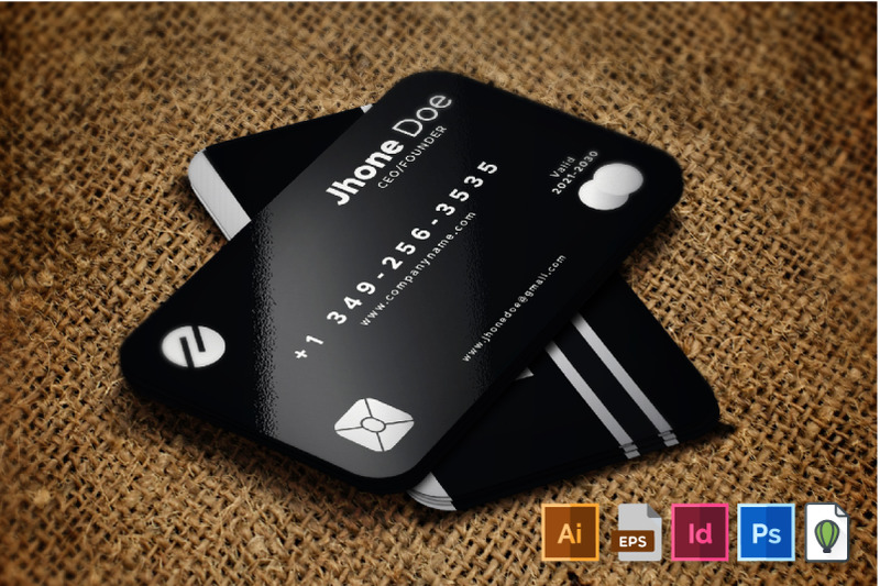 credit-card-style-silver-black-business-card