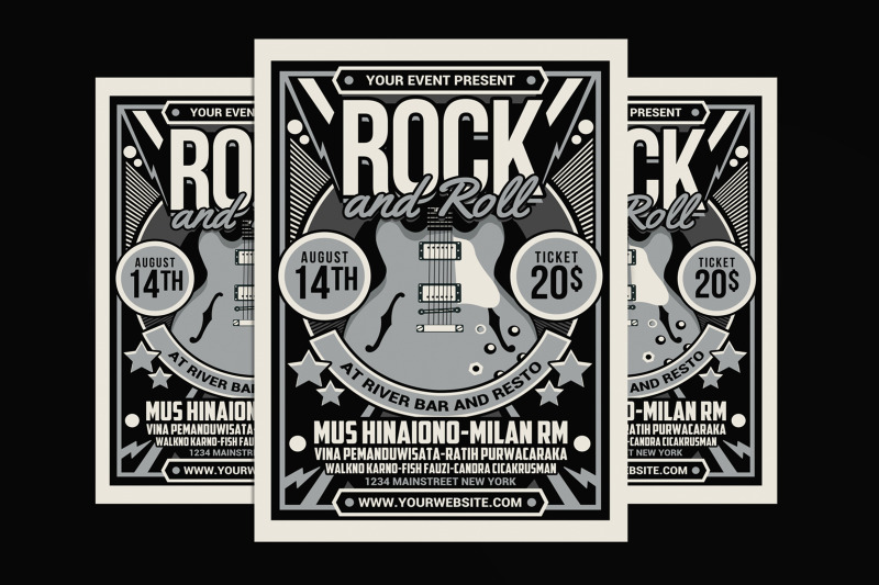 rock-and-roll-music-flyer
