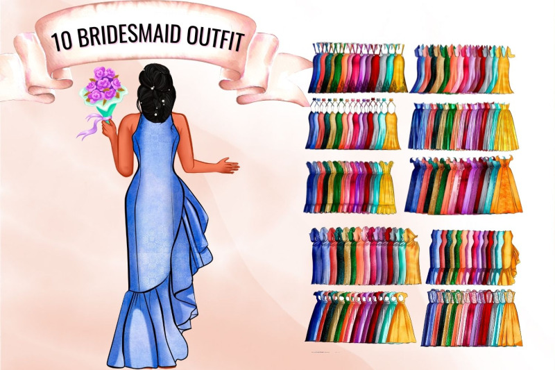 bride-and-bridesmaid-creator-clipart