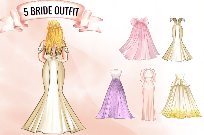 bride-and-bridesmaid-creator-clipart