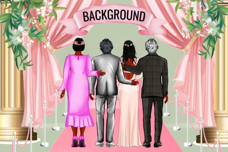 wedding-parents-of-groom-and-bride-clipart
