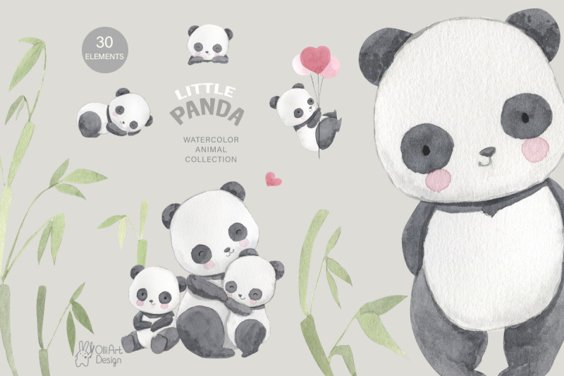 panda-clipart-watercolor-baby-animal