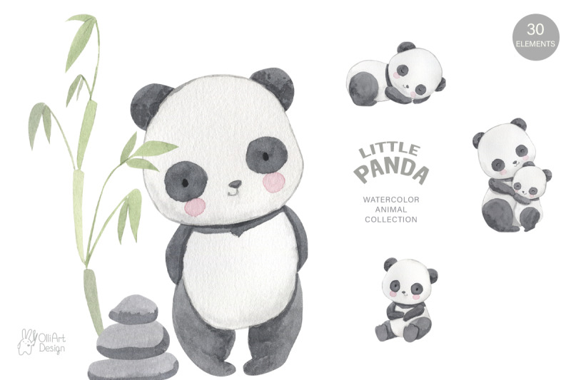 panda-clipart-watercolor-baby-animal