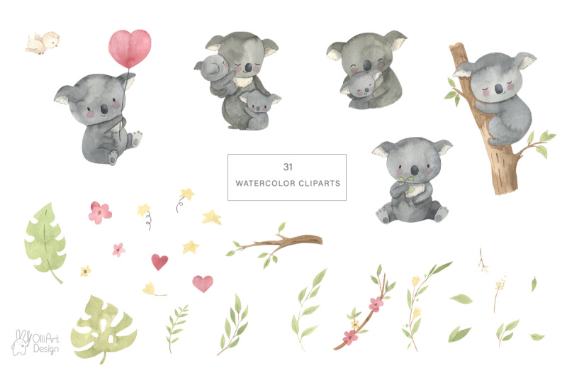 koala-clipart-watercolor-animal