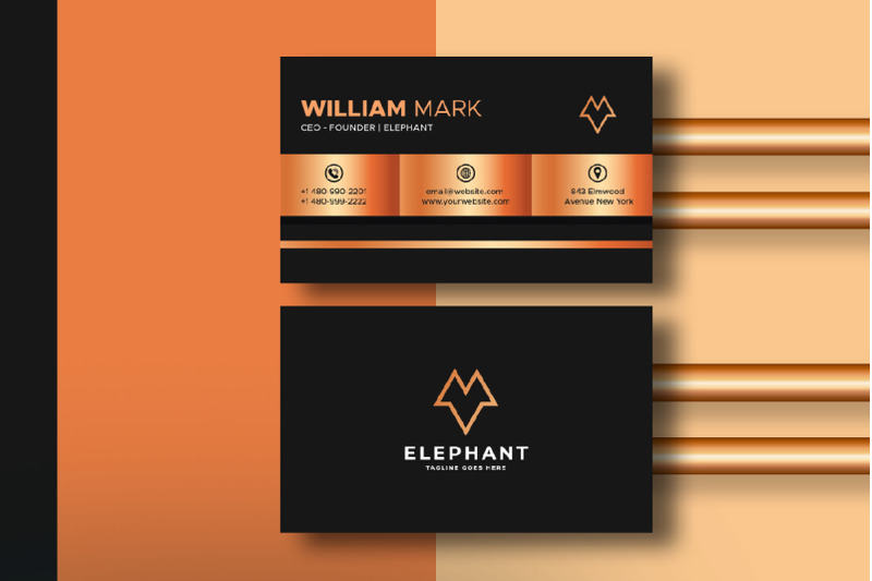 luxury-copper-black-creative-business-card