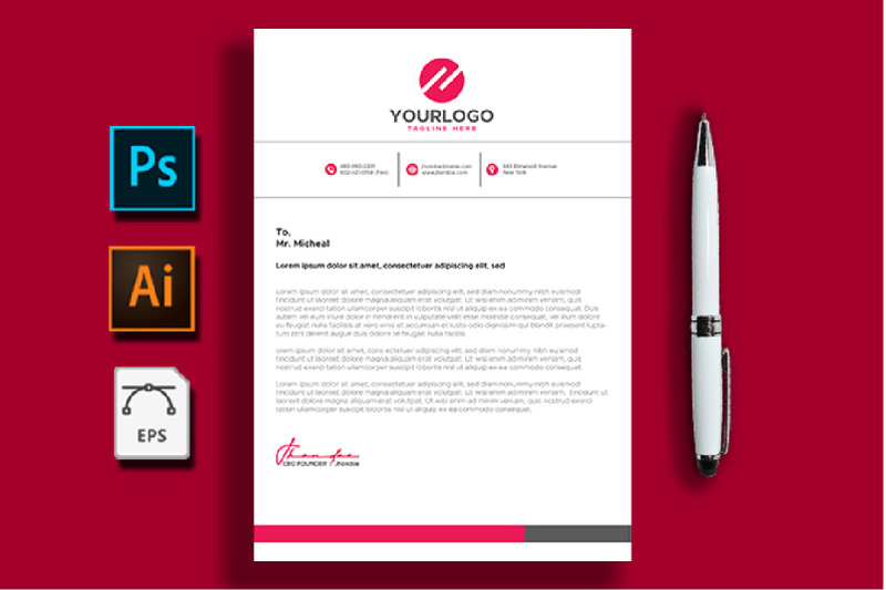 corporate-and-simple-letterhead-template