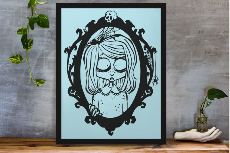 gothic-svg-creepy-girl-portrait-svg