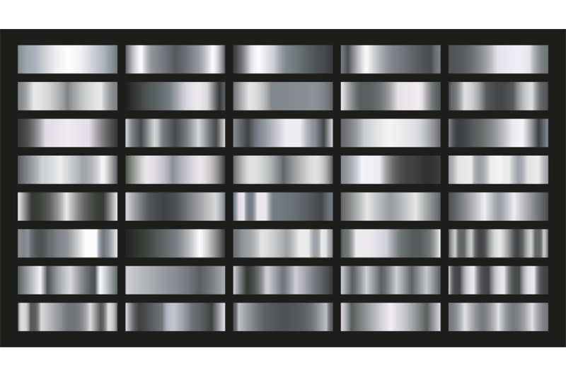 linear-metal-gradients-chrome-plate-stainless-steel-and-silver-metal