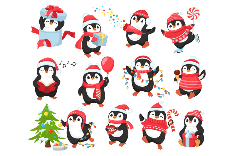 cute-christmas-penguin-mascot-happy-penguins-characters-celebrate-new