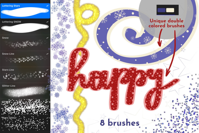 christmas-procreate-brushes-winter-stamps-xmas-holidays