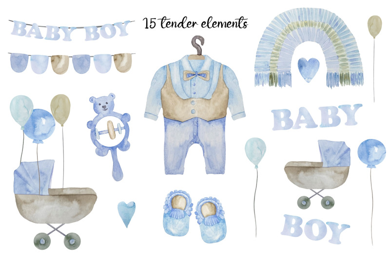 watercolor-blue-elements-baby-boy-birth-announcement-clipart