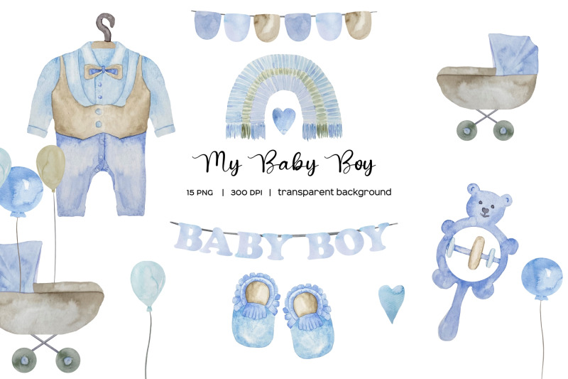 watercolor-blue-elements-baby-boy-birth-announcement-clipart