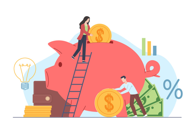 tiny-people-saving-money-man-and-woman-make-financial-saving-big-pig