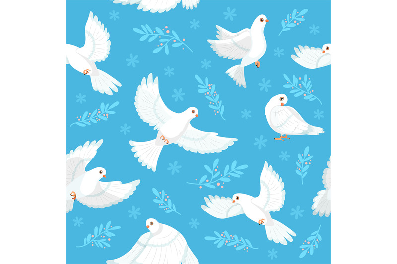 dove-seamless-pattern-white-flying-pigeons-cartoon-free-birds-flock