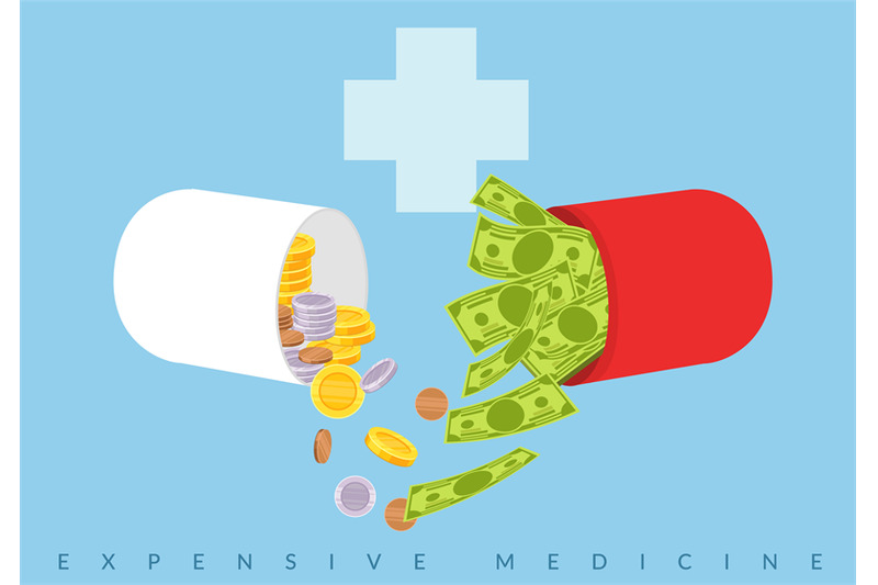 expensive-medicine-money-pill-open-medical-capsule-with-cash-and-gol