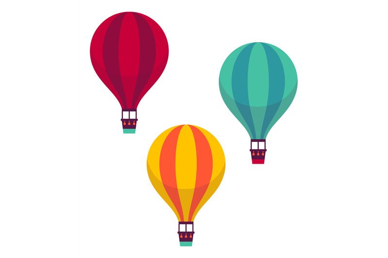 hot-air-balloons-colorful-flying-transport-air-travel-symbol