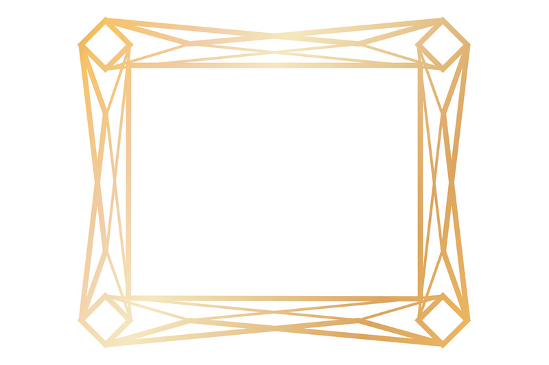 retro-golden-frame-geometric-corner-line-pattern