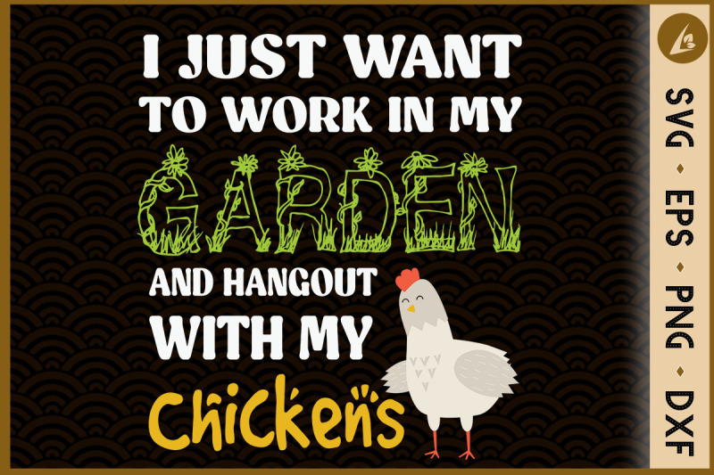 work-in-my-garden-hangout-withmy-chicken