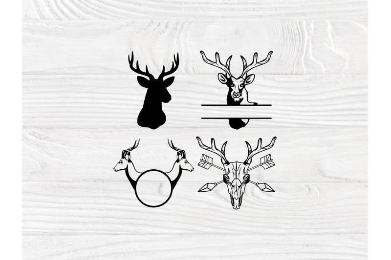 deer-bundle-svg-deer-svg-cut-files-wildlife-deer-skull-svg