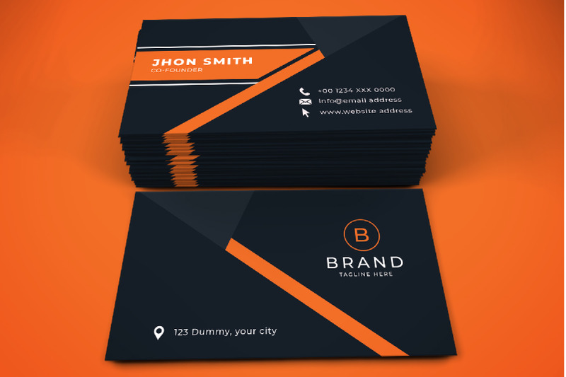 How About Orange: Printable business card freebie