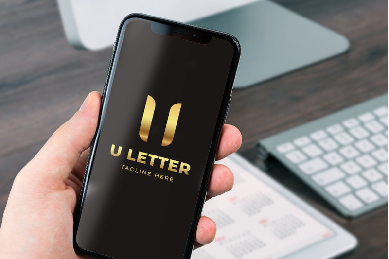 u-letter-logo-template