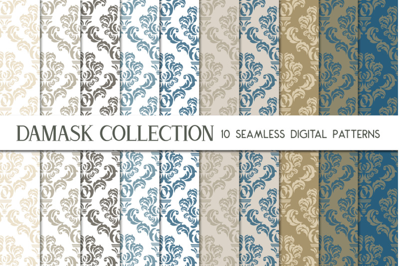 blue-amp-beige-damask-patterns