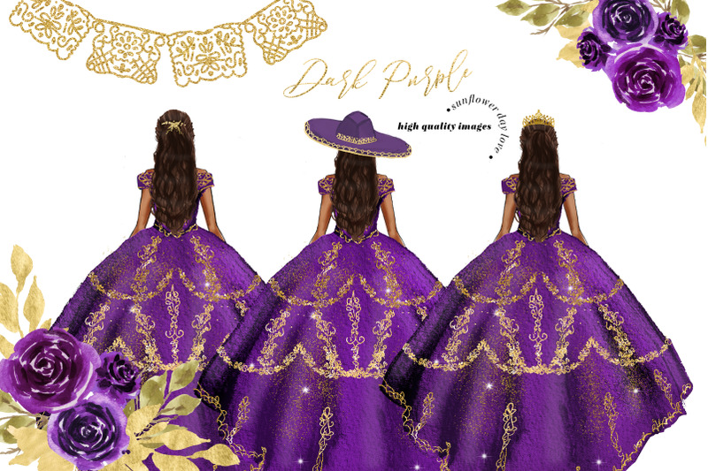 dark-purple-princess-dress-clipart-dark-purple-flowers