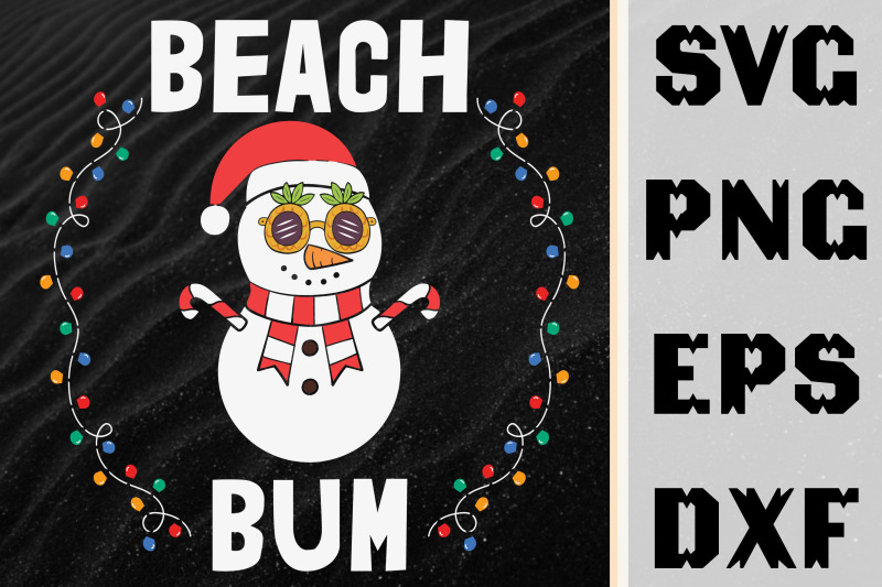 beach-bum-snowman-christmas-in-july